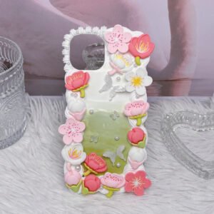 Petal Cherry Blossom Handmade DIY Decoden Phone Case For All Phone Models
